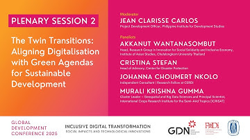 Plenary 2 - The Twin Transitions: Digitalisation for Sustainable Development  | GDC 2025
