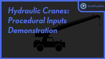Hydraulic Cranes: Procedural Input Demonstration [SimplePlanes 1.9]