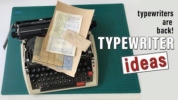 Typewriter Ideas for junk journals