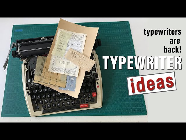 Vintage Typewriter Paper, Office Paper for Junk Journal