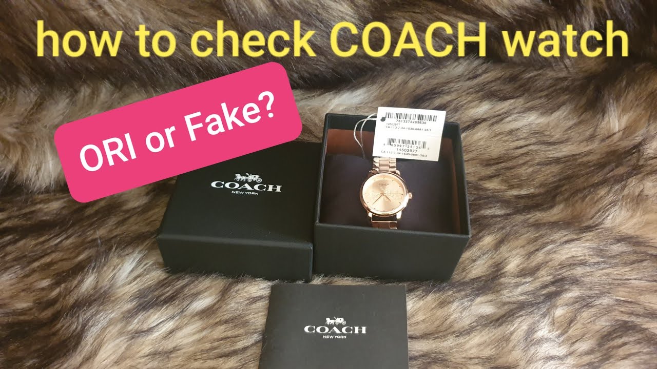 Cara cek jam coach original or fake 