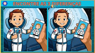 "Jogo de Observação para Toda a Família: Encontre as 3 Diferenças - Quiz Animado" screenshot 1