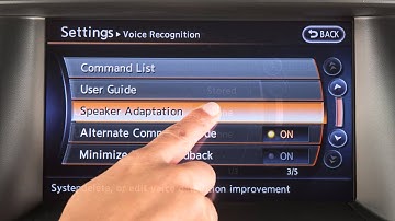 2016 NISSAN Pathfinder - Speaker Adaptation - with Navigation (if so equipped)