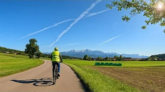 Cycling Bavaria 🌿 From Berg to Isar River | Scenic 4K Slow TV Ride with Natural Sounds