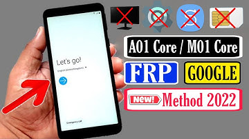 Samsung A01 Core FRP Bypass Android 10 | Samsung Galaxy A01 Core (SM-A013G/F) FRP/Google Lock Bypass