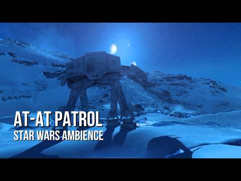 AT-AT Twilight Hoth Patrol | Star Wars Ambience | AT-AT Sounds, Blizzard Winds