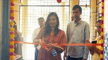 Inauguration of a computer lab at Govt. High School, Hussaini Alam, Hyderabad.