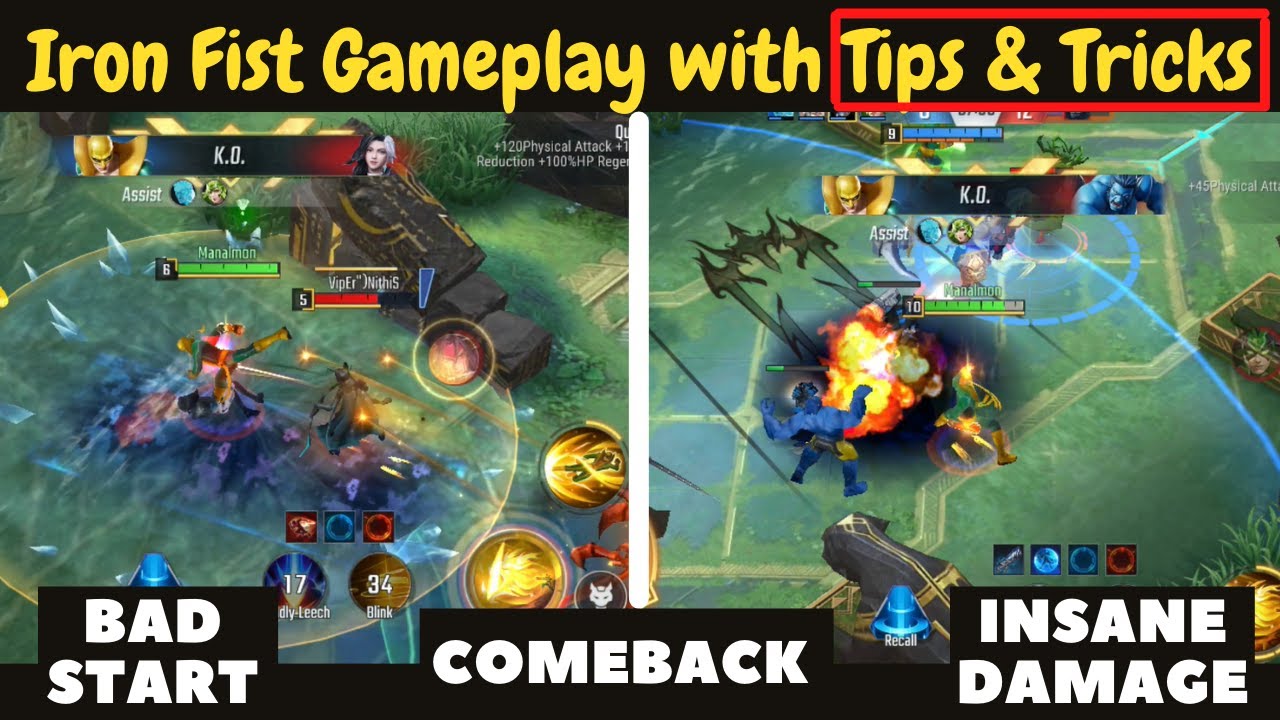 Iron Fist Gameplay |Tips & Tricks |Marvel Super War