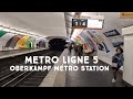 Paris metro line 5  the heartbeat of paris line 5 at oberkampf station  le de france ratp