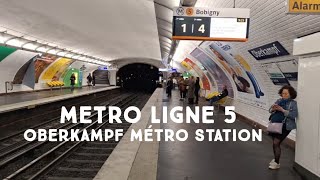 Paris Metro line 5 | “The Heartbeat of Paris: Line 5 at Oberkampf Station” | Île de France RATP