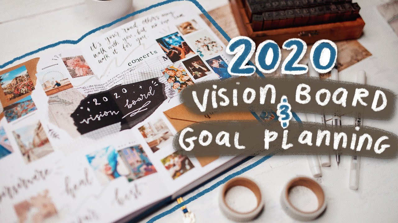 new year bullet journal ideas! (2020 vision board & goal planning) 