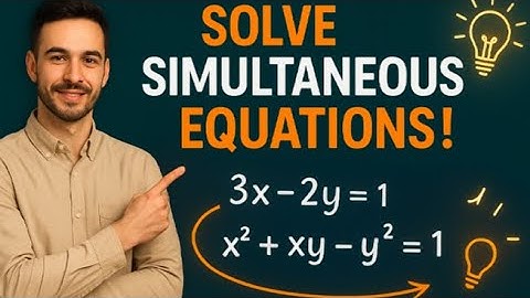 Can You Solve These Simultaneous Equations? | Math Challenge 🧠