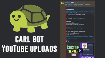 Carl bot Auto Notification YouTube Discord | Upload / Live Ping | Techie Gaurav