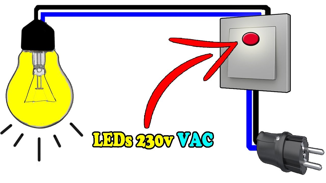 Como CONECTAR led a 220v para LUZ piloto CASERO / 110/220 VAC 