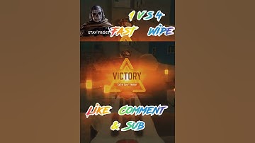 Fastest Wipe 1 Vs 4 In Call Of Duty Mobile #Shorts