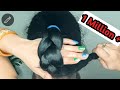 Simple Easy Perfect Juda Hairstyle With rubberband with easy trick for long hair for Summer 🌞🔥