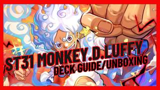 Red Monkey.D.Luffy Starter Deck 31 Unboxing & Deck Guide | One Piece TCG