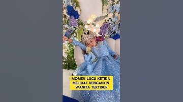momen lucu ketika pengantin wanita ketiduran saat di pelaminan ‼️‼️ #ngakak #lucu #pengantinviral