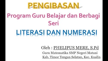PENGIBASAN PROGRAM LITERASI DAN NUMERASI