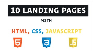 10 Landing Pages with HTML, CSS, and JavaScript