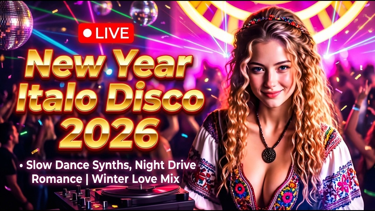 🔴 LIVE New Year Italo Disco 2026 • Slow Dance Synths, Night Drive Romance | Winter Love Mix