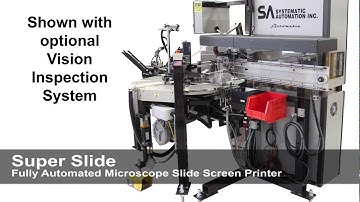 Automatic Screen Printing Microscope Slides