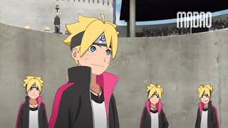 Naruto asks Hinata to use the byakugan to look at Boruto's hand - Ootsutsuki Attack on Konoha screenshot 4