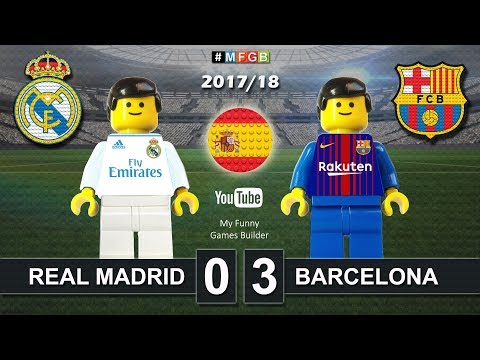 Real Madrid vs Barcelona 0-3 • El Clasico • LaLiga 2018 (23/12/2017) ElClasico Lego Football - YouTube
