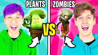 Can We Go NOOB vs PRO vs HACKER In PLANTS VS ZOMBIES 3D!? (MAX LEVEL!)