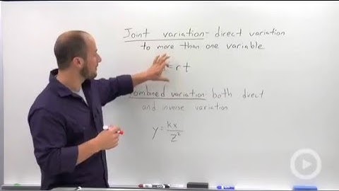 Joint and Combined Variation