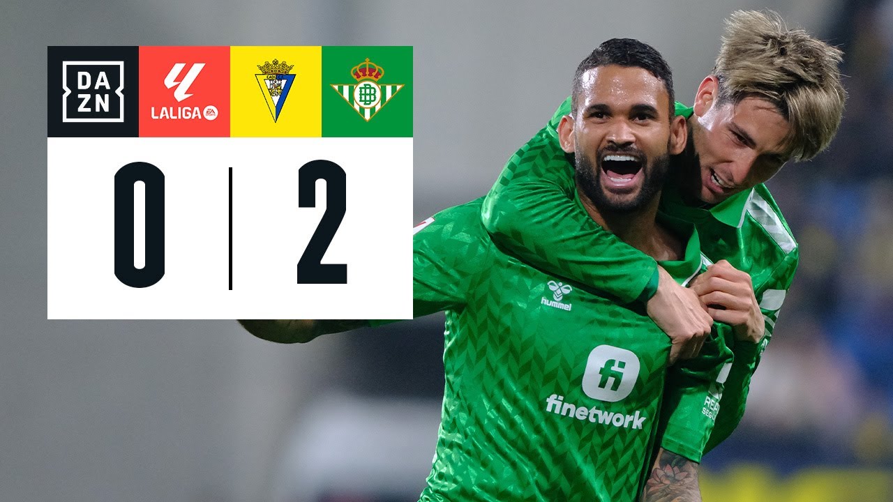 Cádiz CF vs Real Betis (0-2) | Resumen y goles | Highlights LALIGA EA ...