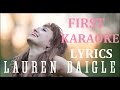 LAUREN DAIGLE - FIRST KARAOKE COVER LYRICS