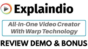 Explaindio Review Demo Bonus - All In One Video Creator With Warp Technology