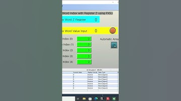 Mitsubishi GXWorks3 Indexing with Z Register writing a Word Array