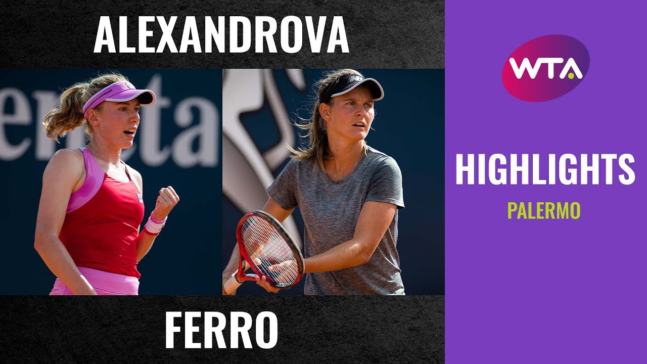 Ekaterina Alexandrova vs. Fiona Ferro | 2020 Palermo Second Round | WTA Highlights