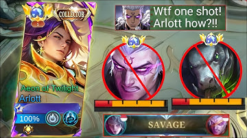THIS NEW ARLOTT ONE SHOT BUILD WILL MAKE PHOVEUS AND GROCK USELESS IN RANKED GAME!🔥