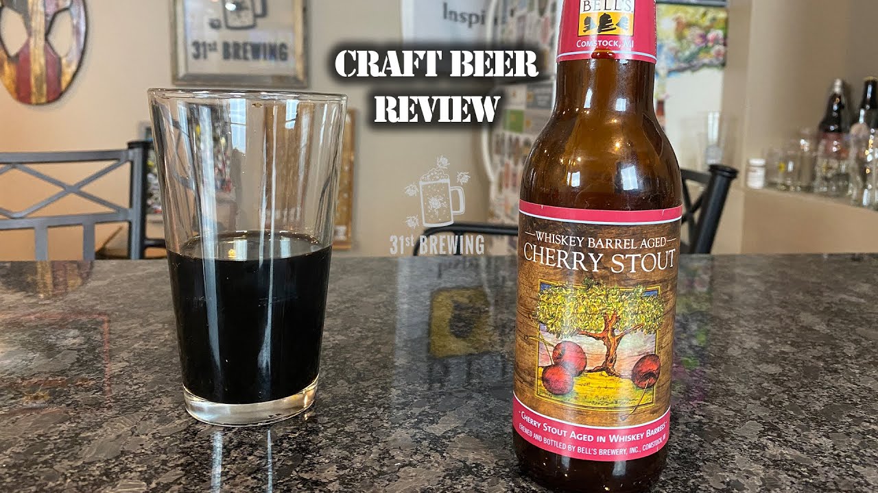 Whiskey Barrel Aged Cherry Stout 2017 Vintage Bell's Brewery - YouTube
