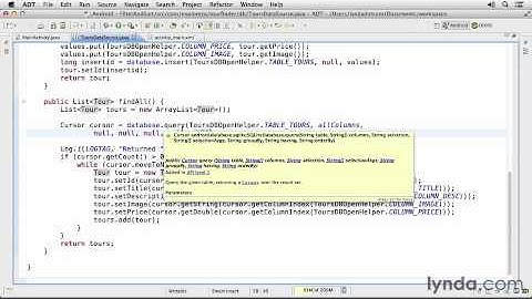 04 07 filtersort Android SDK Local Data Storage