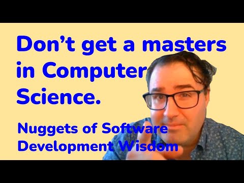 वीडियो: आप कंप्यूटर साइंस में मास्टर्स के साथ क्या कर सकते हैं?
