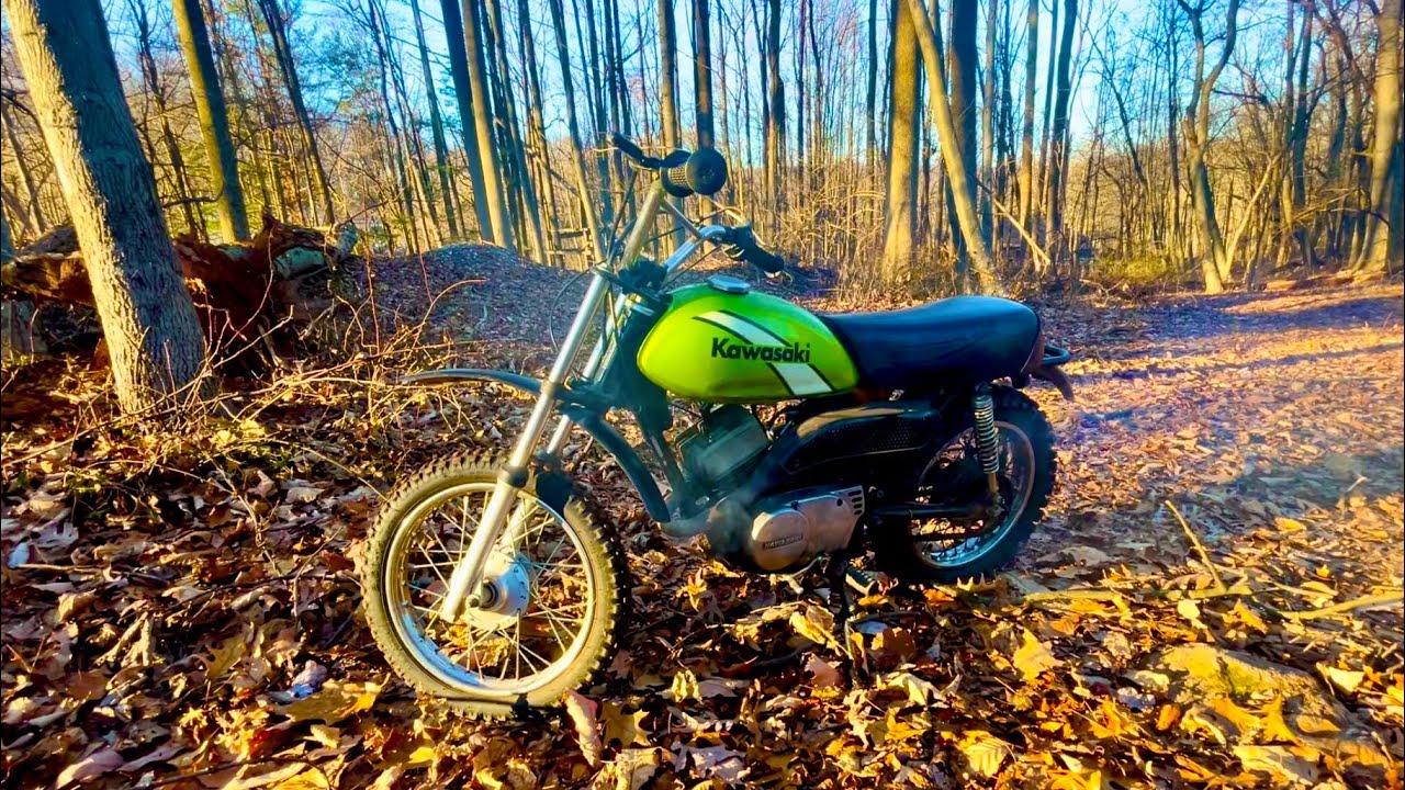 Getting a VINTAGE 1974 kawasaki mc1 running again! - YouTube