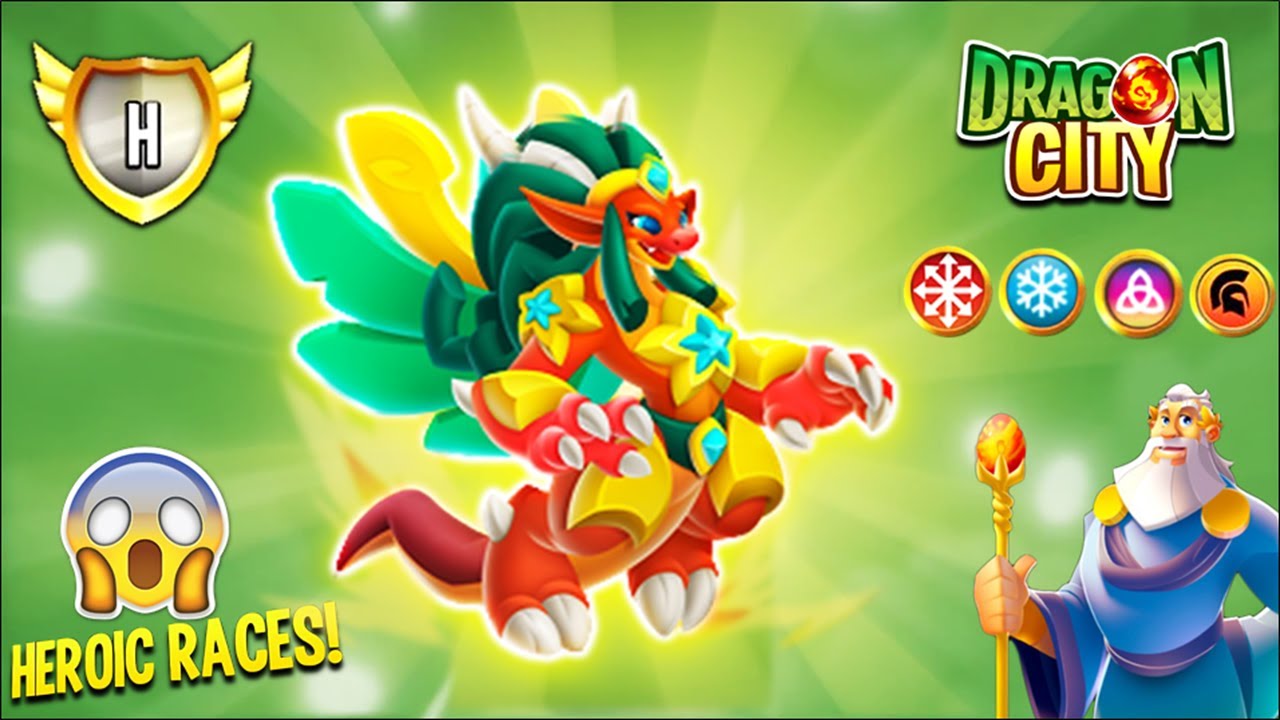 Dragon City High Cinco Dragon, A brand new HEROIC RACE [EXCLUSIVE DRAGON] 😱 YouTube