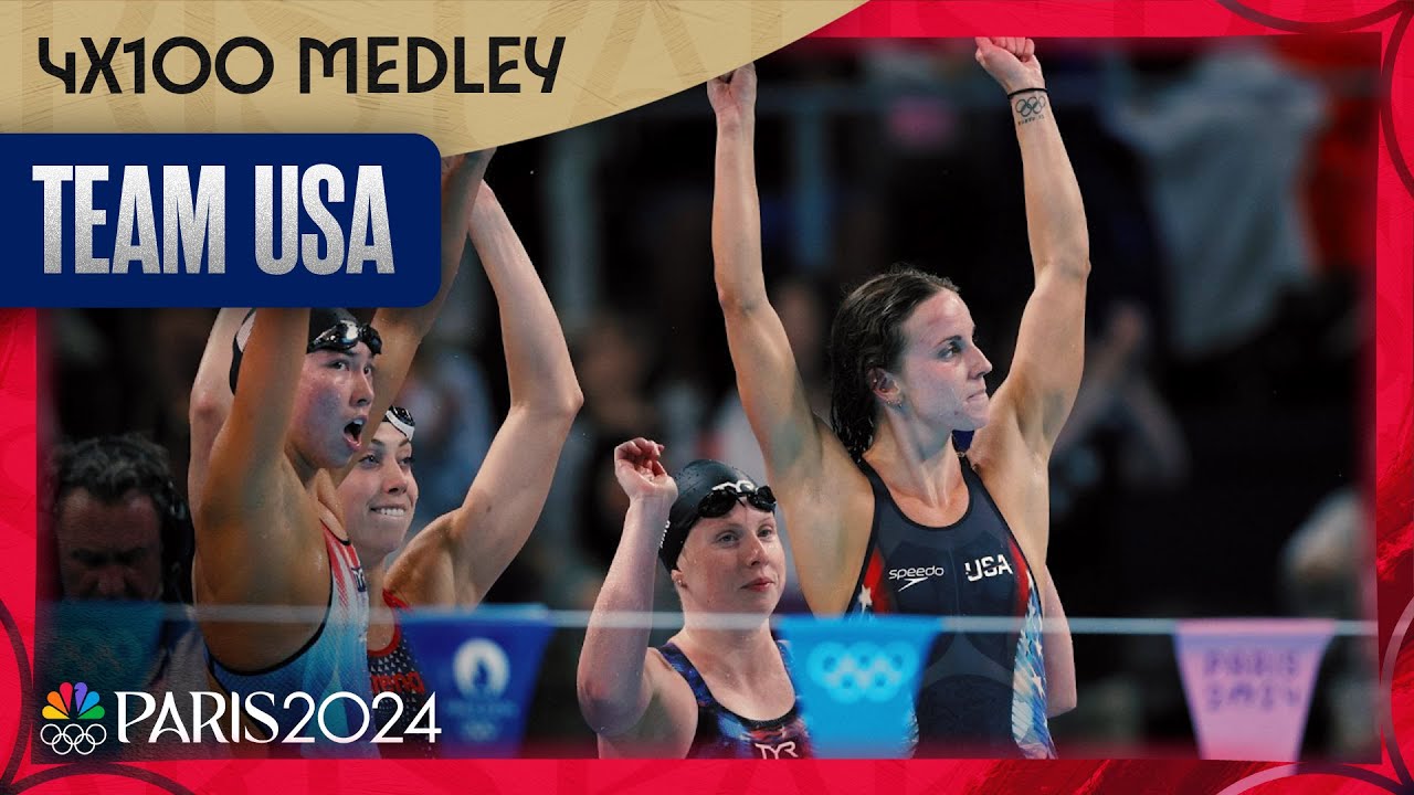 Team USA DROPS THE HAMMER with world record in women's 4x100 medley ...