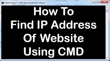 Windows Command Line Tutorials - 11 - HOW TO FIND IP ADDRESS OF WEBSITE USING CMD