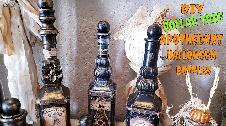 DIY DOLLAR TREE HALLOWEEN APOTHECARY BOTTLES