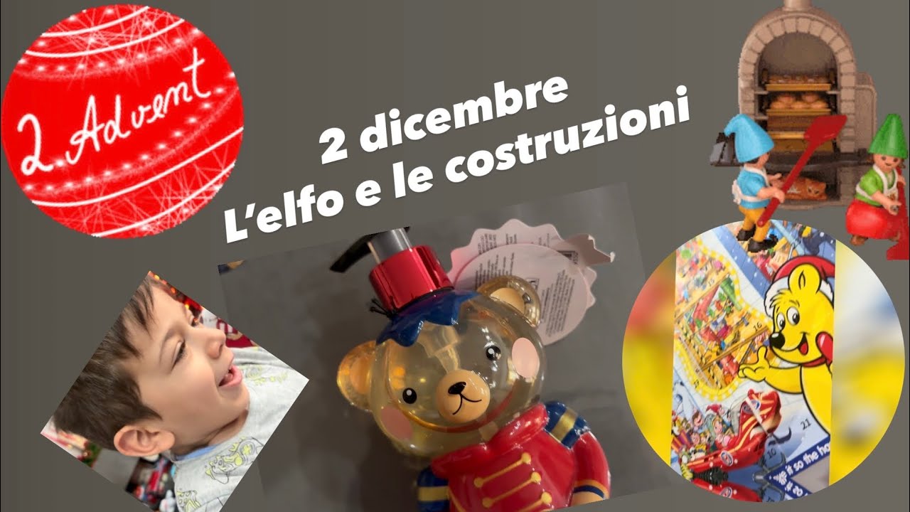 🎄Calendario dell’Avvento – Giorno 2: L’Elfo gioca con le costruzioni e lascia un regalo speciale! 🧸✨