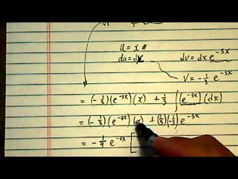 integral antiderivative of xe 3x dx from 1 to find the integral