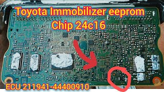 How to identify Immobilizer eeprom chip 24C16 on a motherboard Toyota 2017 Wealth