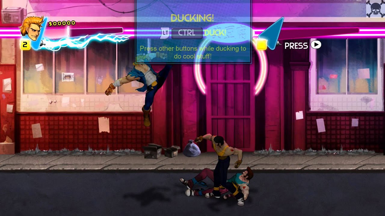 Double Dragon Neon Lighting up PSN in September — New Gameplay