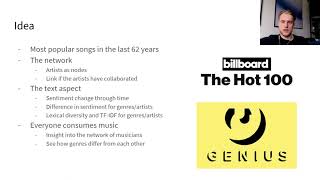 Analysing artists and song lyrics through Genius
