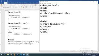 Lecture 23  Part I  JavaScript